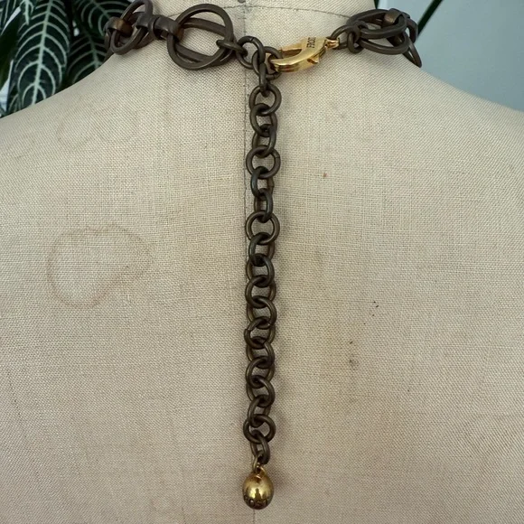 Lulu Frost Brass Chain Link Choker - Picture 3 of 4